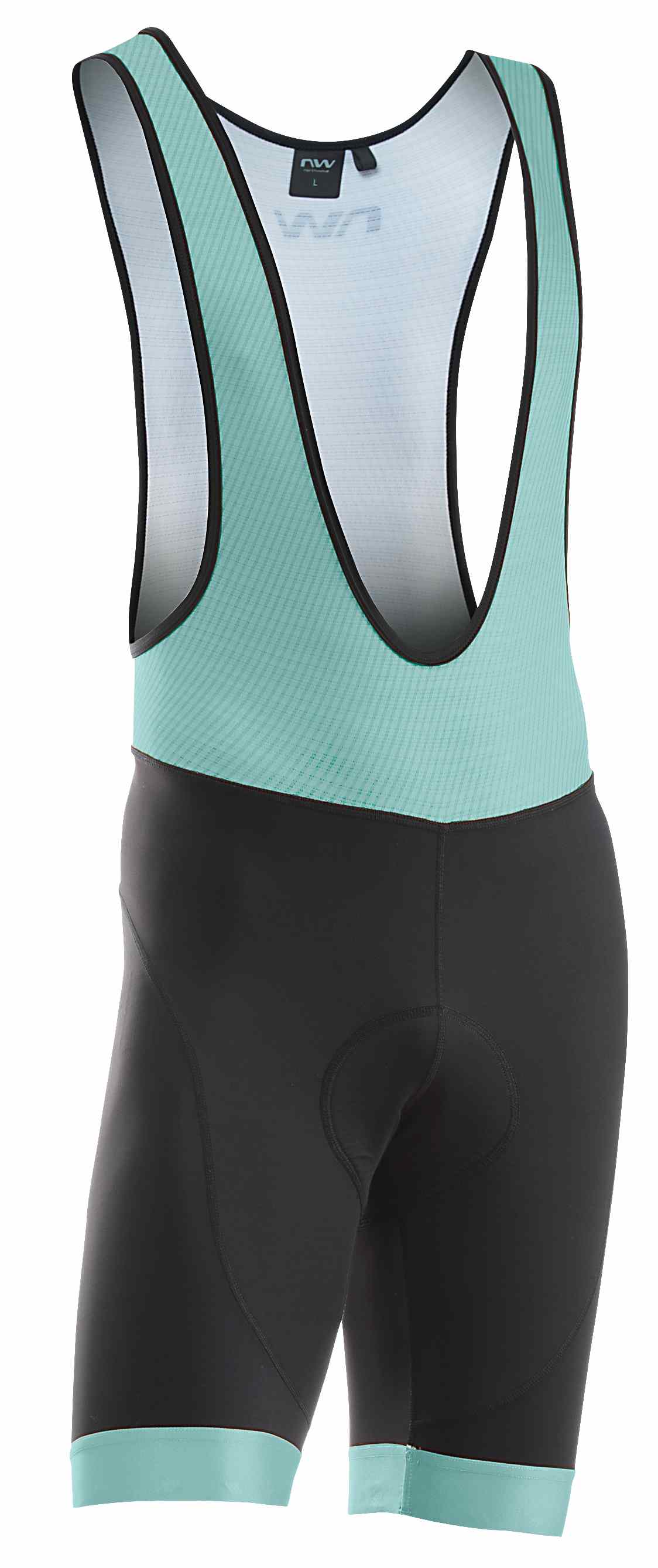 Northwave Force Evo Fahrrad Trägerhose kurz schwarz/grün 2024