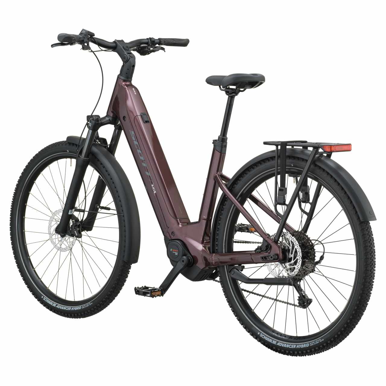 Scott Axis 10 Wave 29'' E-Bike Trekking Pedelec aubergine rot 2027