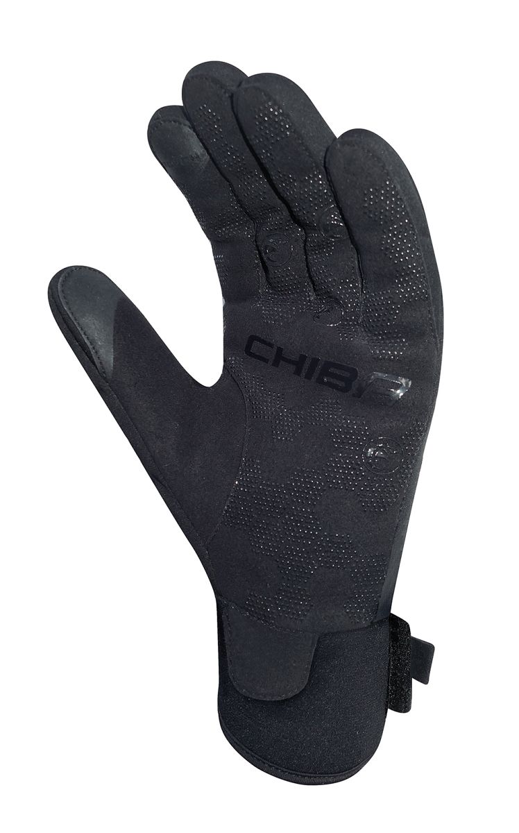 Chiba Classic Winter Fahrrad Handschuhe schwarz/silberfarben 2027
