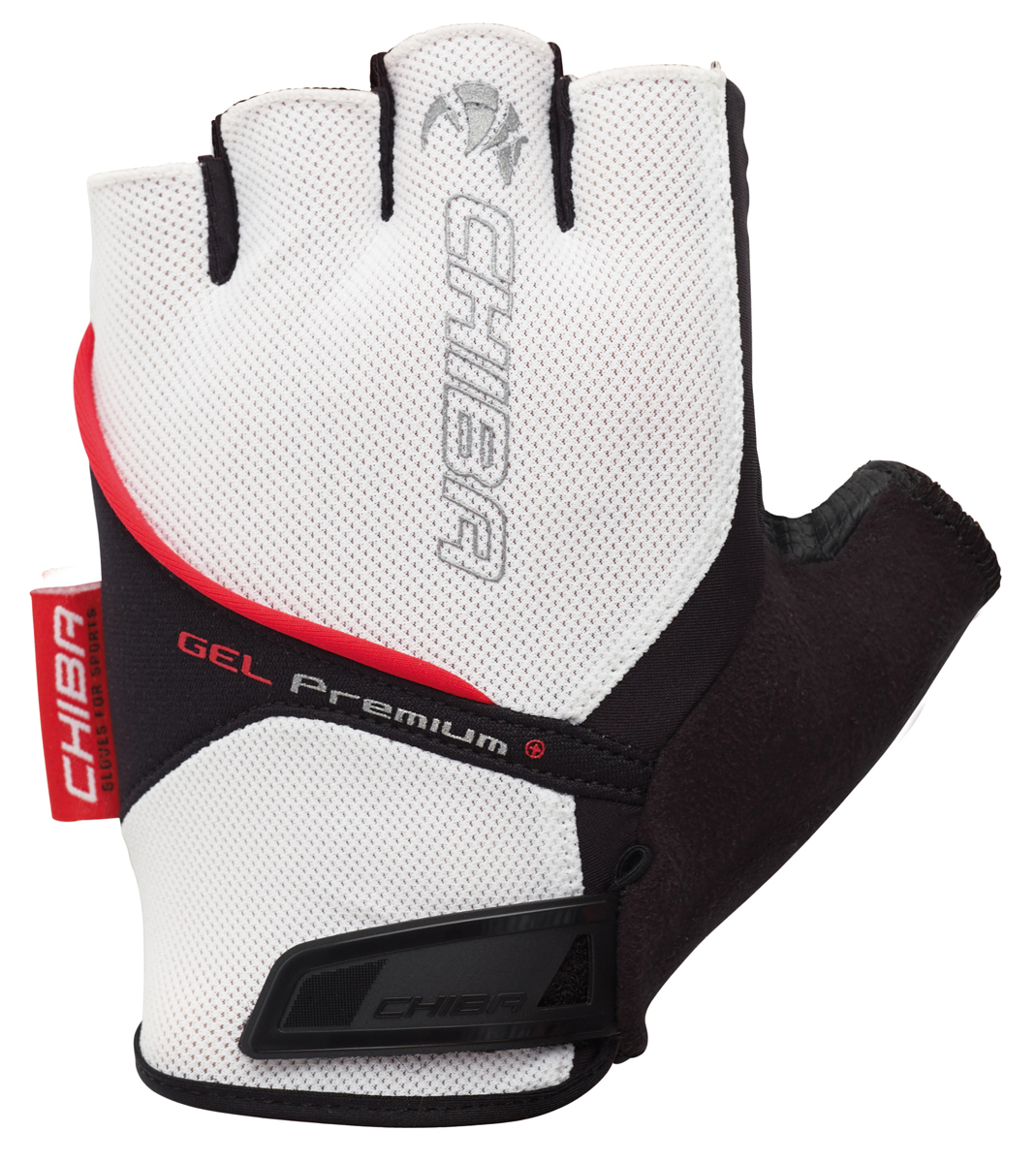 Chiba Gel Premium Fahrrad Handschuhe kurz weiß 2027