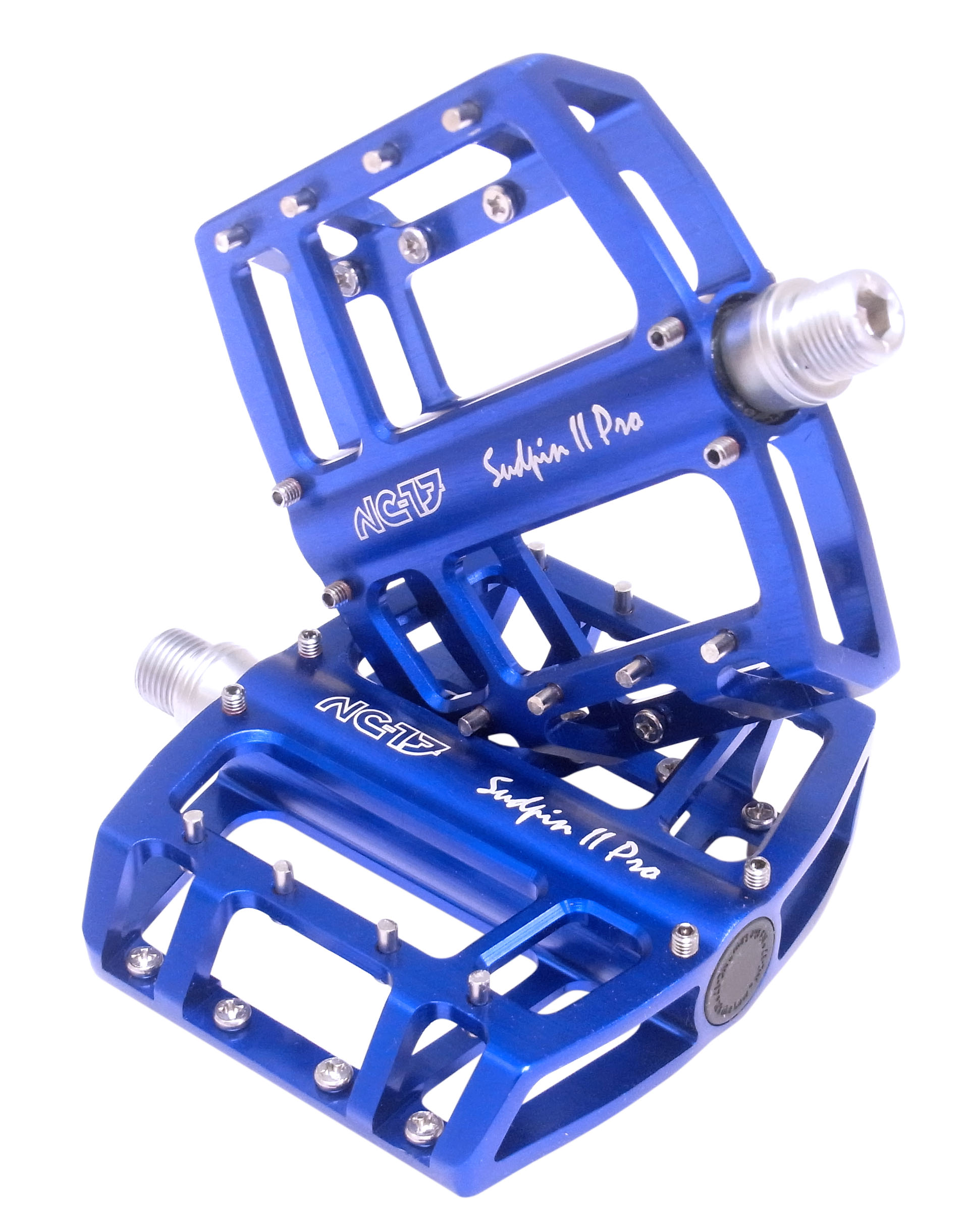 NC-17 Sudpin II Pro CNC Fahrrad Plattform Pedal blau