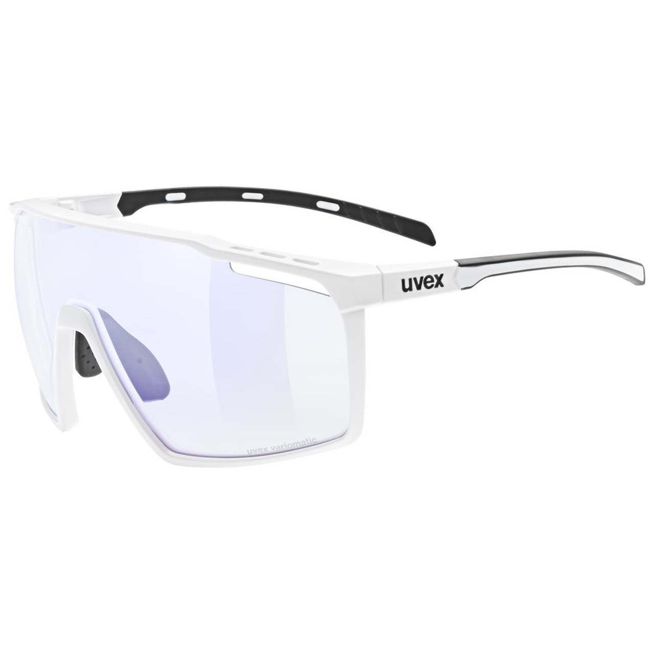 Uvex Mtn Perform V Outdoor / Sport Brille matt weiß/litemirror blau