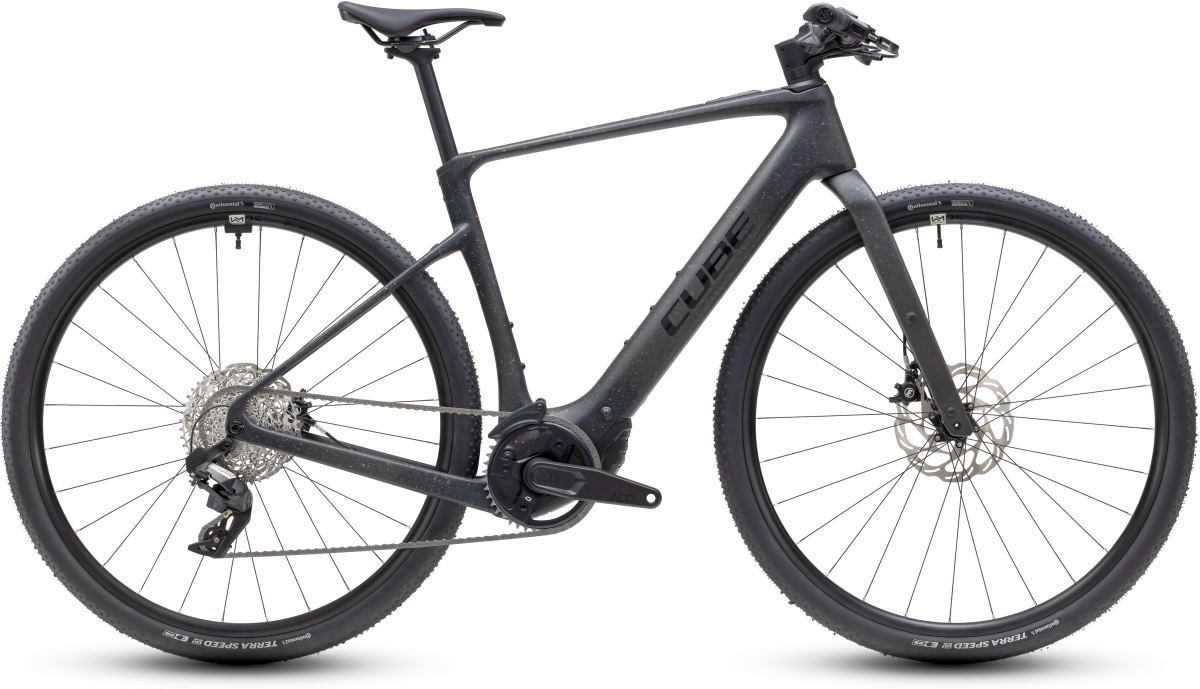 Cube Nulane Hybrid C:62 SLX 400X 28'' Carbon E-Bike Gravel Pedelec mineralblack/orange 2027
