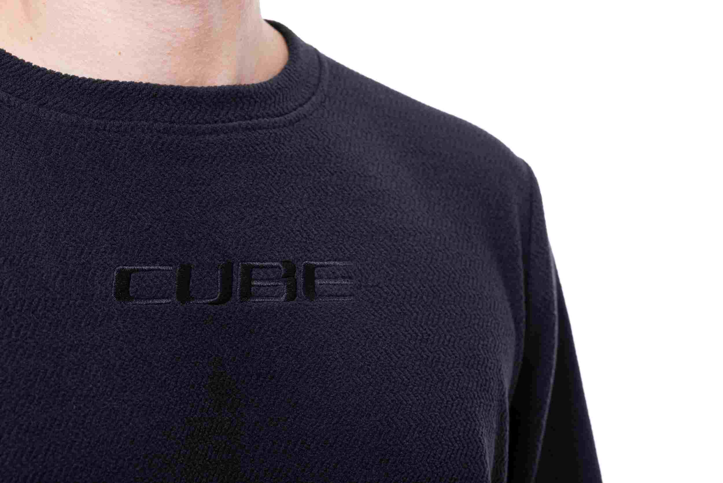 Cube ATX Fleece Fahrrad Trikot lang schwarz 2026
