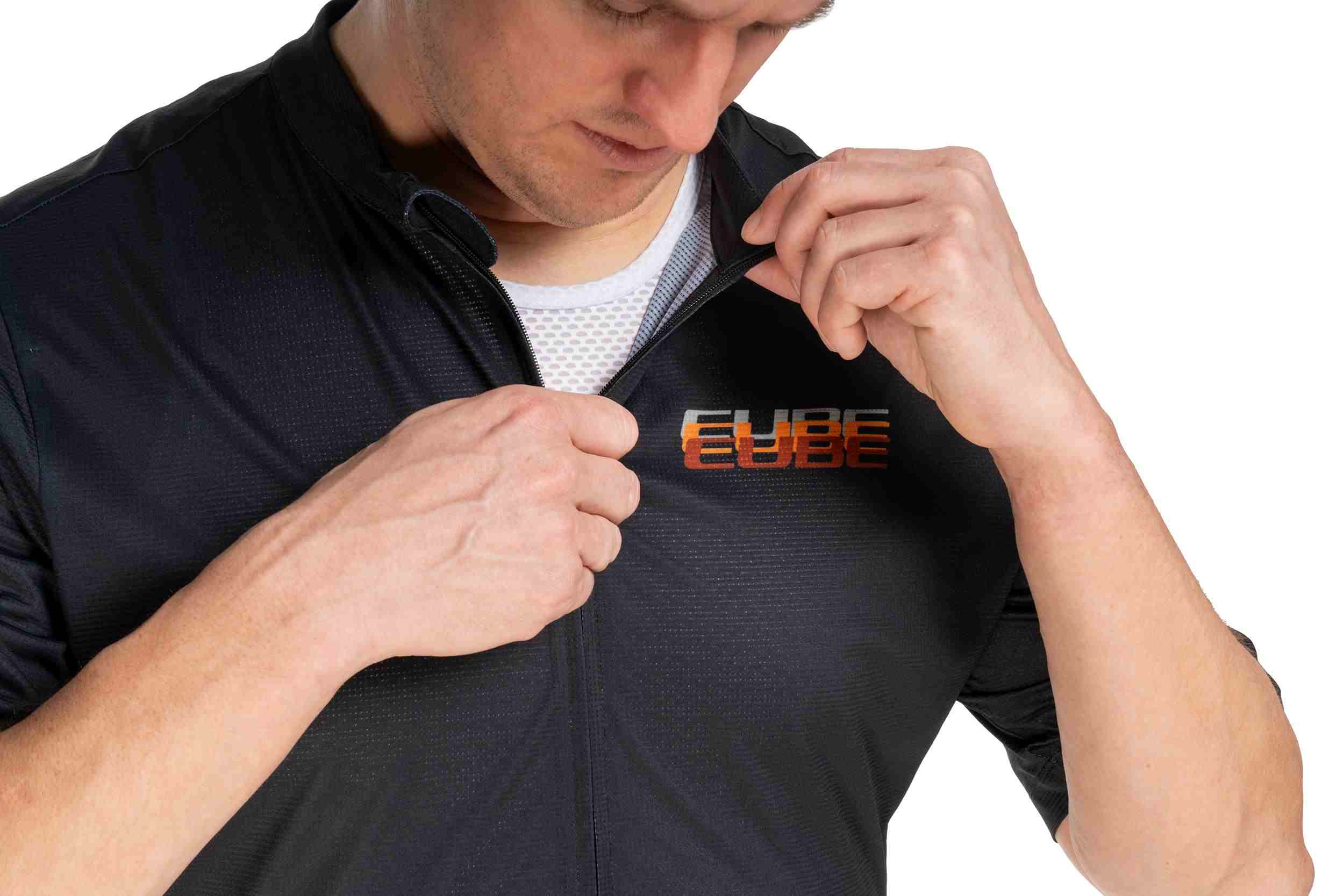 Cube Cmpt Fahrrad Trikot kurz schwarz 2026