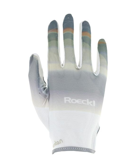 Roeckl Murlo Fahrrad Handschuhe lang weiß/grau 2025