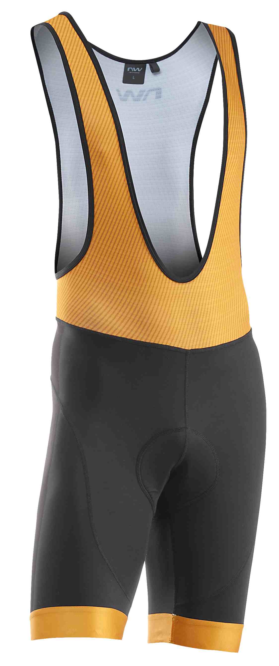 Northwave Force Evo Fahrrad Trägerhose kurz schwarz/gelb 2024