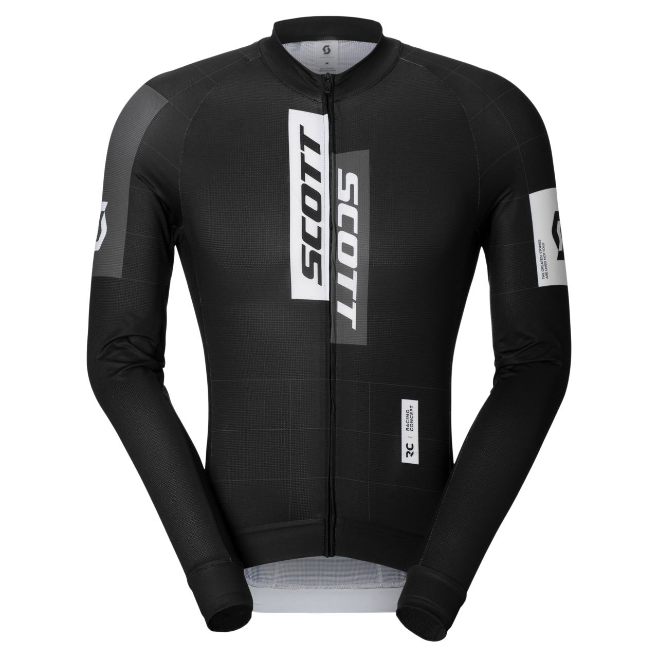 Scott RC Pro Rennrad Fahrradtrikot langarm schwarz/weiß 2027