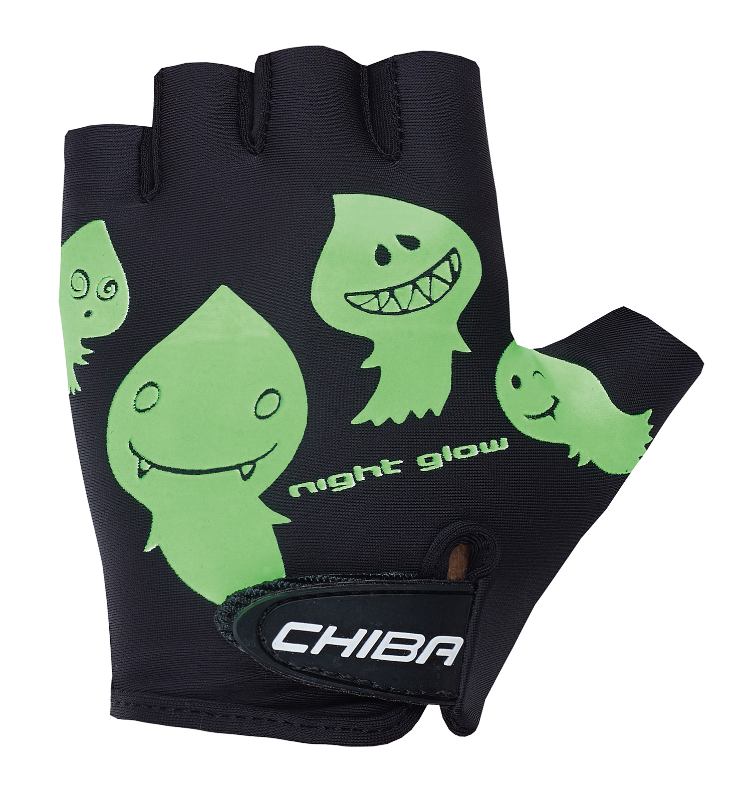 Chiba Cool Kids Kinder Fahrrad Handschuhe kurz schwarz/grün 2027