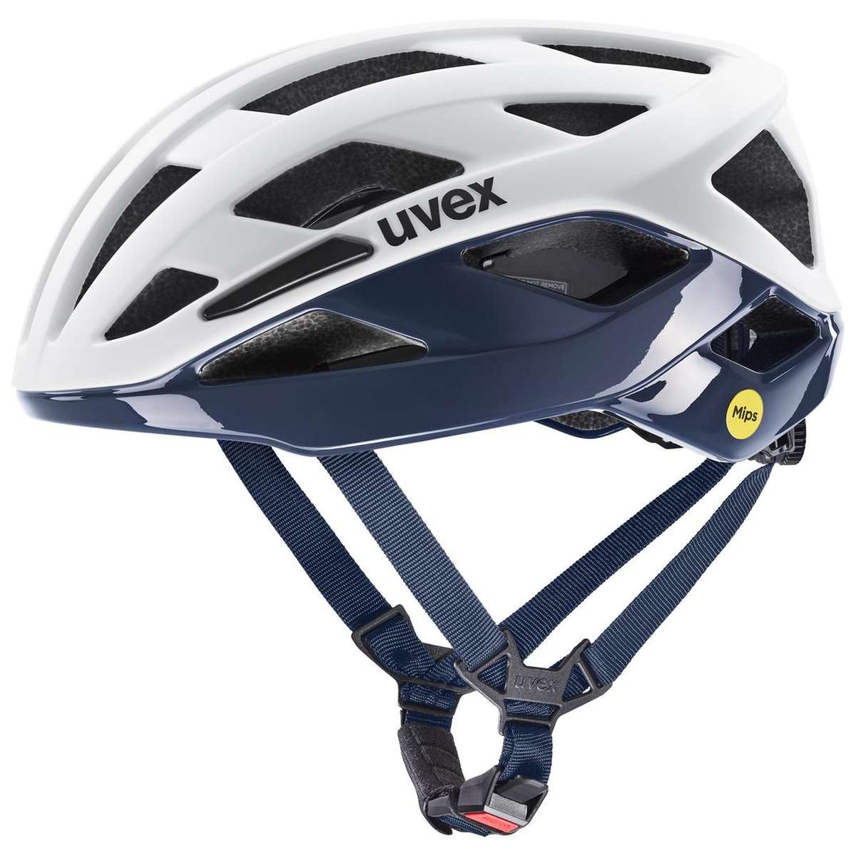 uvex i-volute MIPS Rennrad / Gravel Fahrrad Helm matt weiß/blau 2027