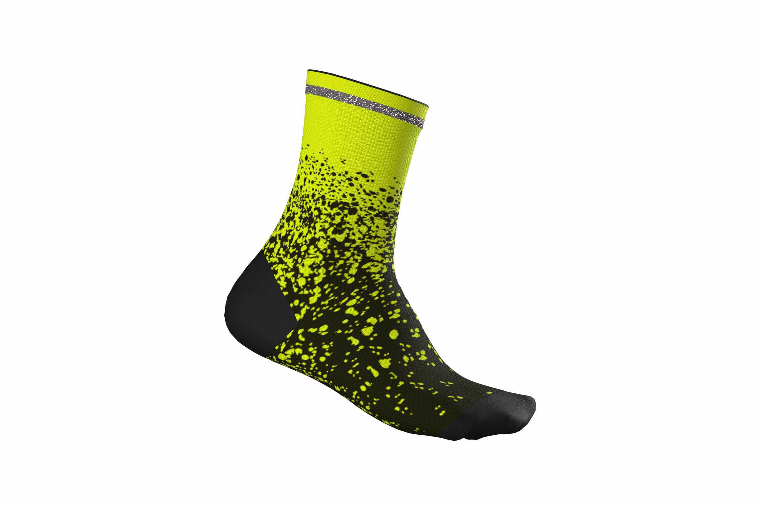 Cube High Cut Fahrrad Socken gelb/schwarz 2027