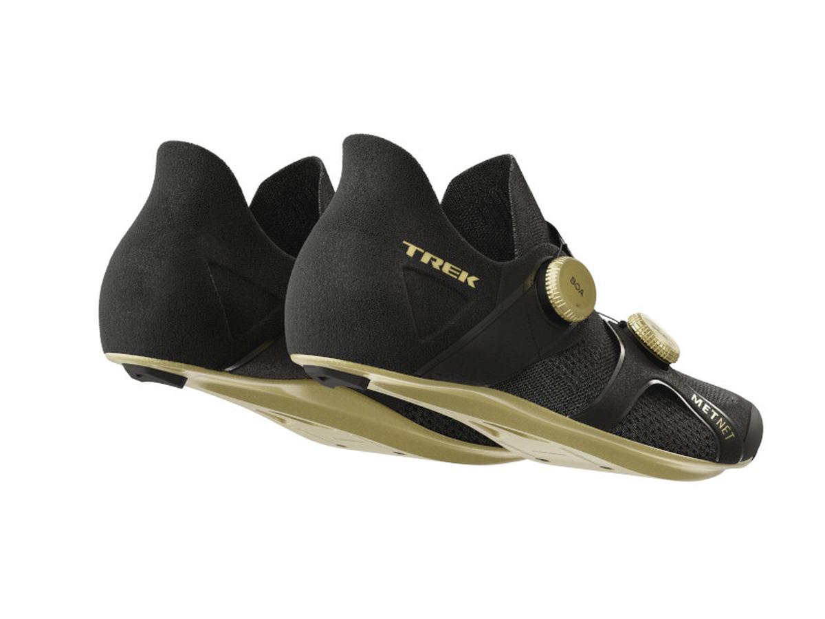 Trek RSL Knit Rennrad Fahrrad Schuhe schwarz/goldfarben 2025