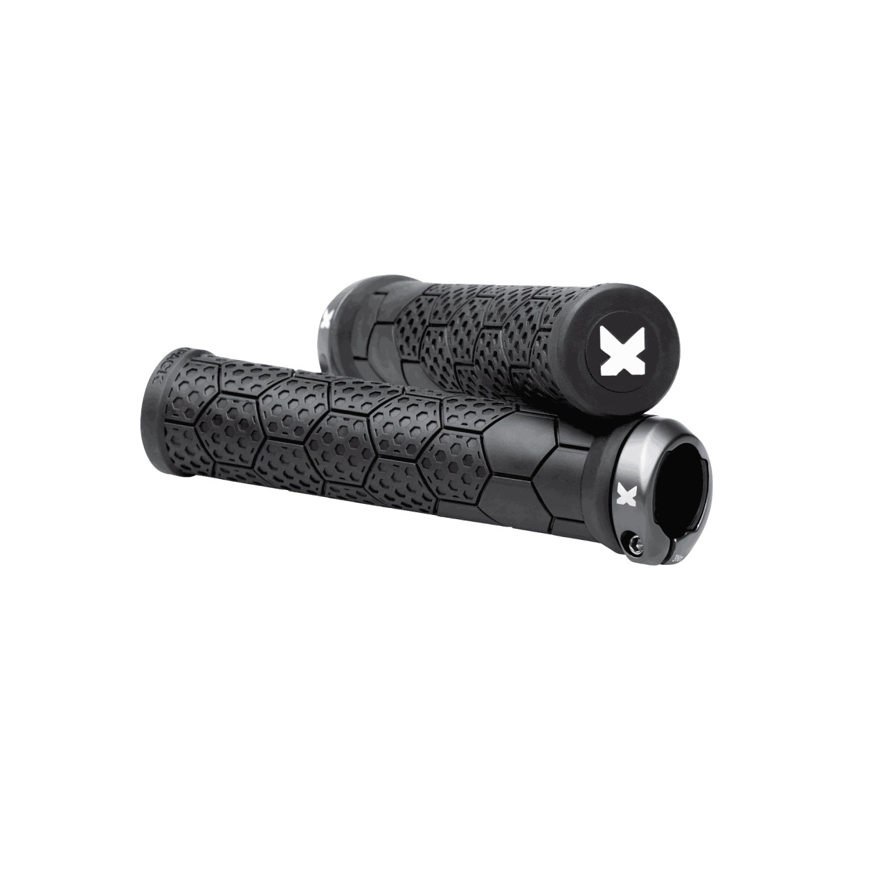 Sixpack Z-Trix AL Lock-On Fahrrad Schraubgriffe schwarz/titanfarben