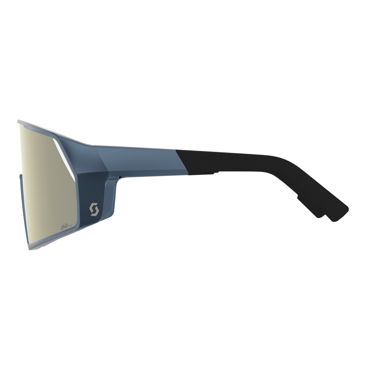 Scott Pro Shield AMP Wechselscheiben Fahrradbrille blau/weiß chrome