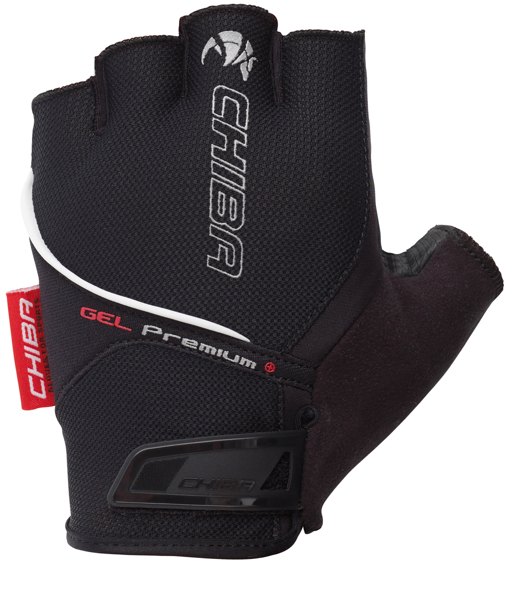 Chiba Gel Premium Fahrrad Handschuhe kurz schwarz 2027