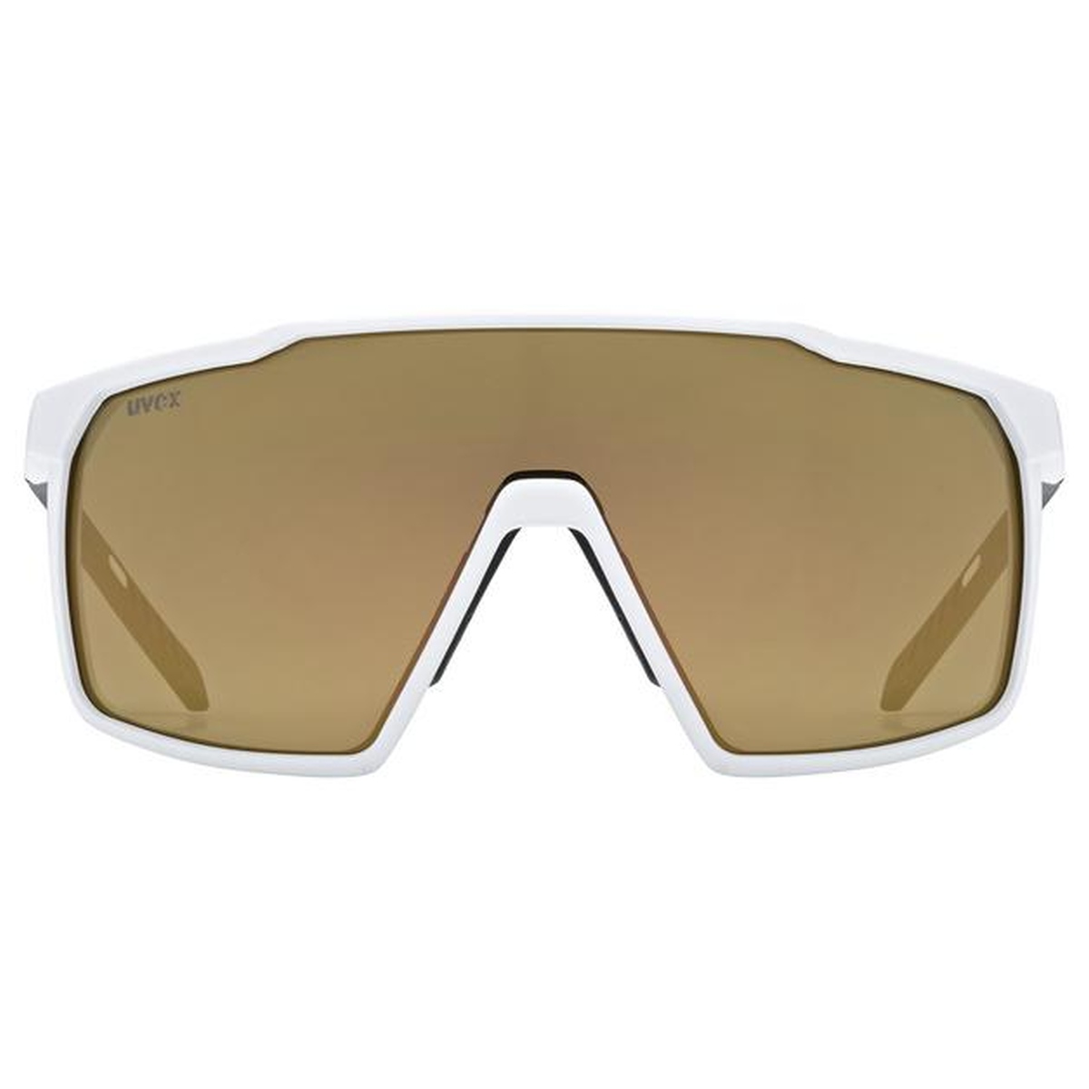 Uvex Mtn Perform Small Outdoor / Sport Brille matt weiß/mirror goldfarben