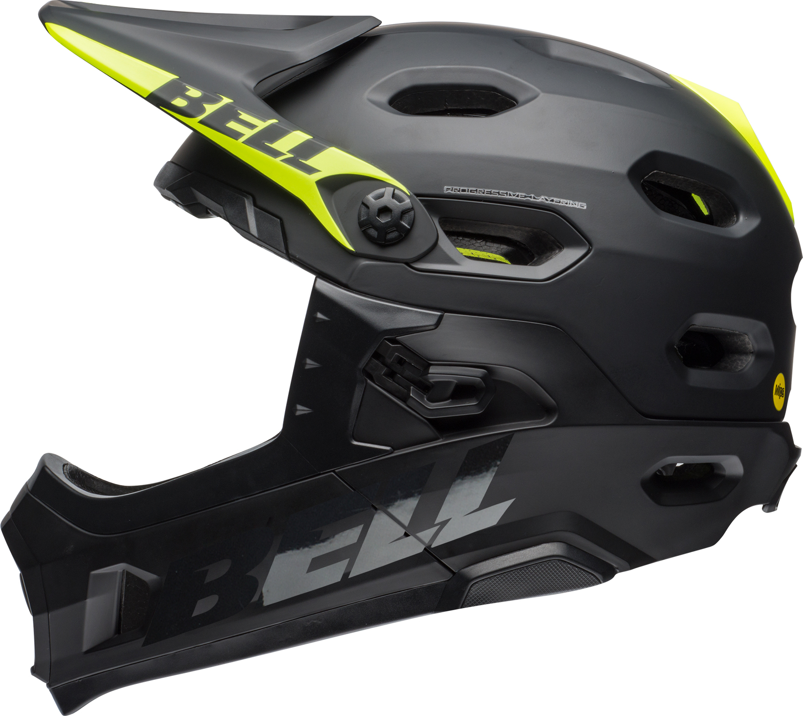 Bell Super DH Mips Fahrrad Helm schwarz/gelb 2025