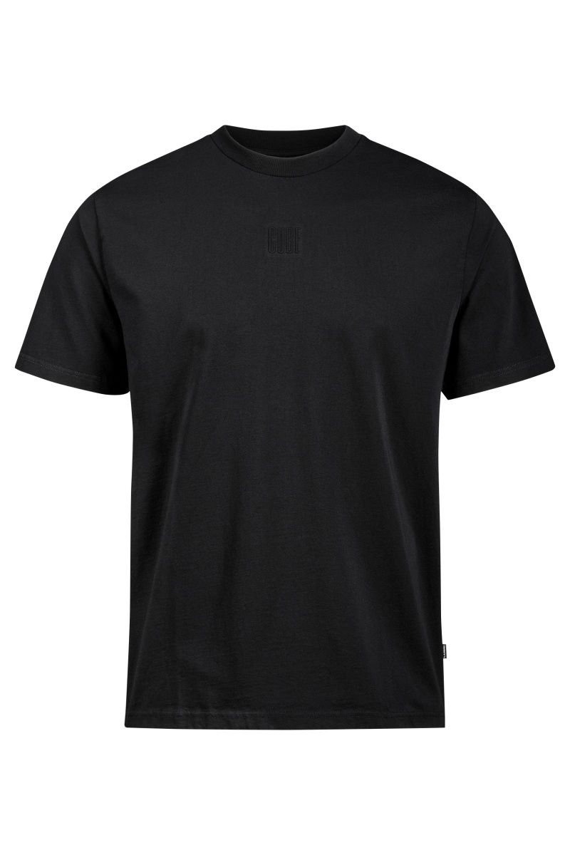 Cube Organic Embossed Freizeit T-Shirt schwarz 2027