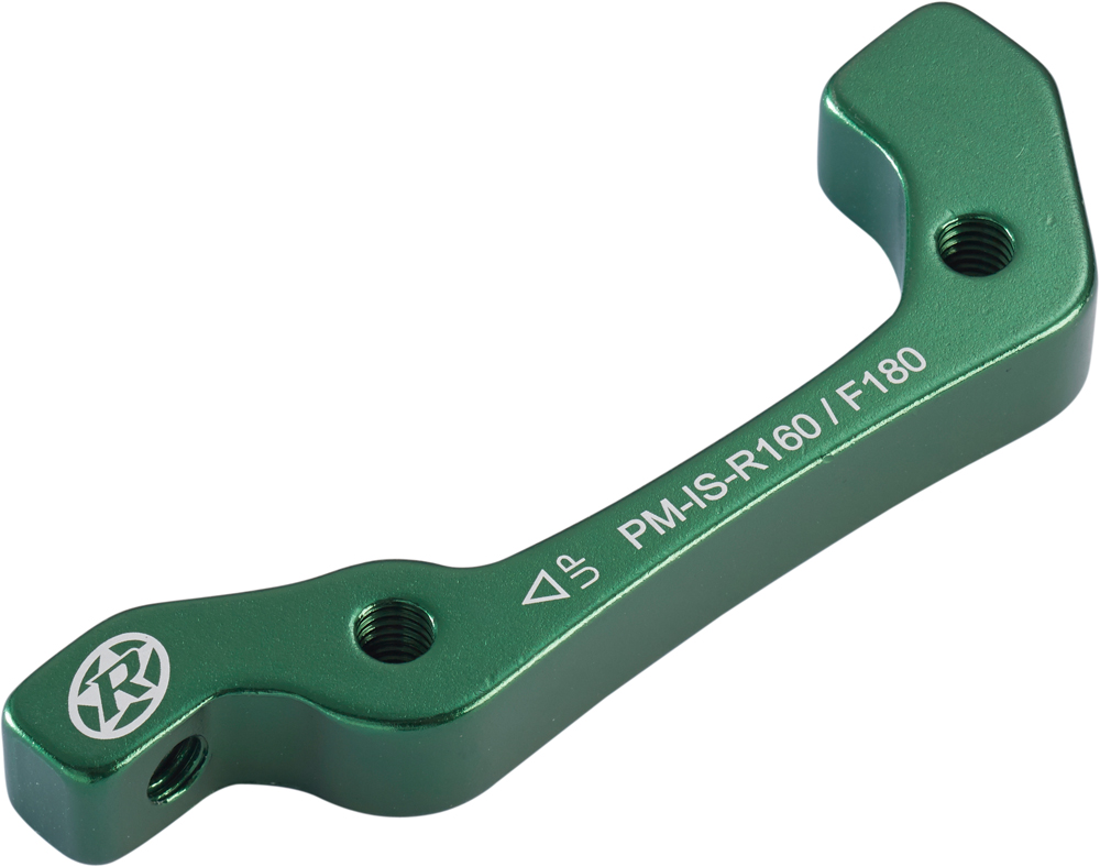 Reverse Scheibenbremsen Adapter 2in1 IS-PM 160 hinten & vorne 180mm grün