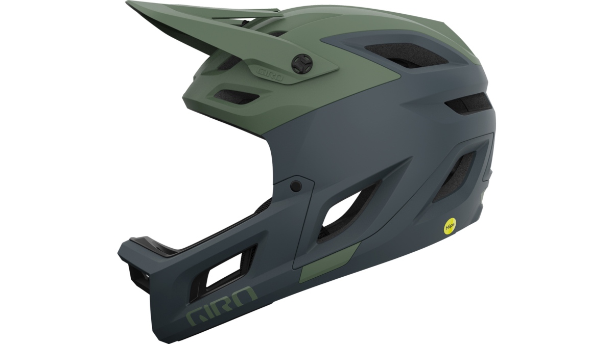 Giro Coalition Shperical MIPS DH Fahrrad Helm matt hedge grün/grau 2025
