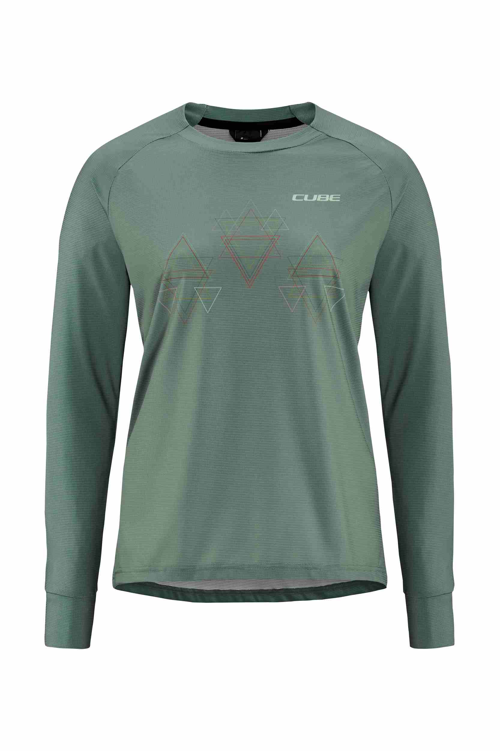 Cube ATX Damen Fahrrad Trikot lang grün 2026
