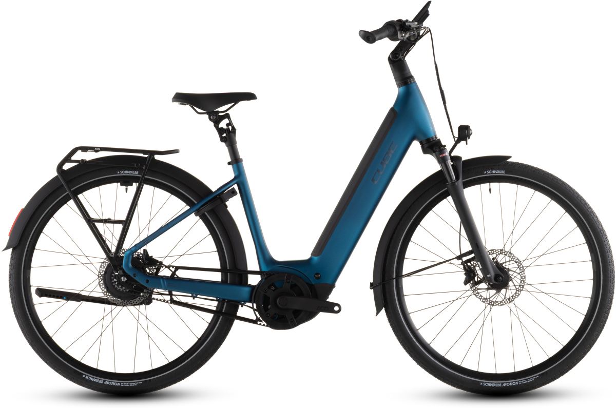 Cube Supreme Hybrid Deluxe Pro 600 26'' / 28'' Easy Entry E-Bike City Pedelec electricblue/chrome 2026