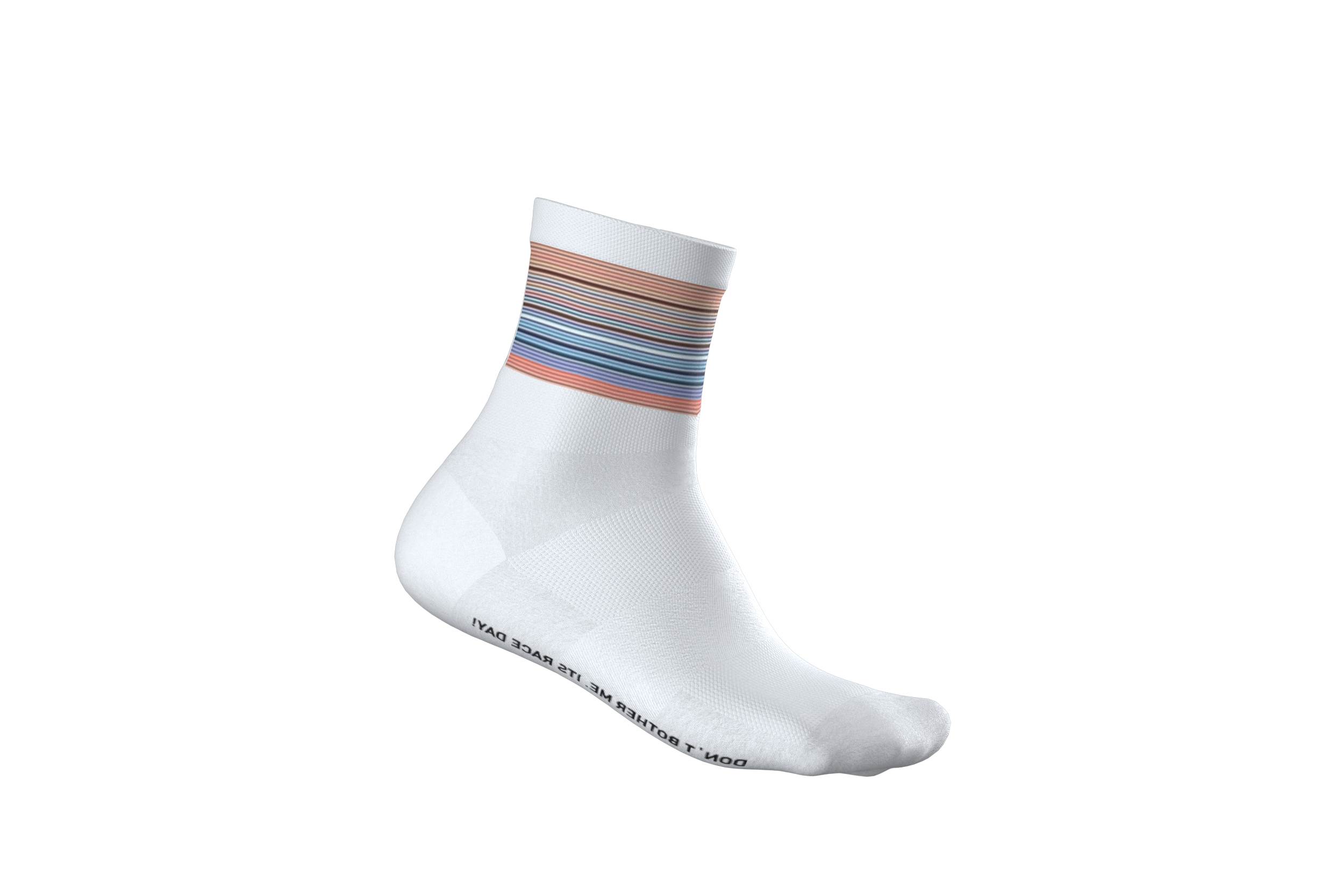 Cube Mid Cut Teamline Fahrrad Socken weiß 2026