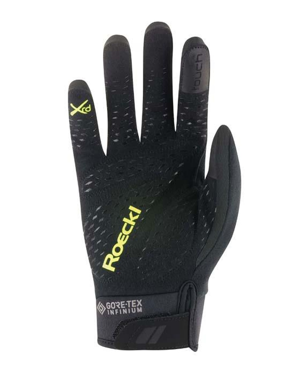 Roeckl Runaz Winter Fahrrad Handschuhe lang schwarz/gelb 2023