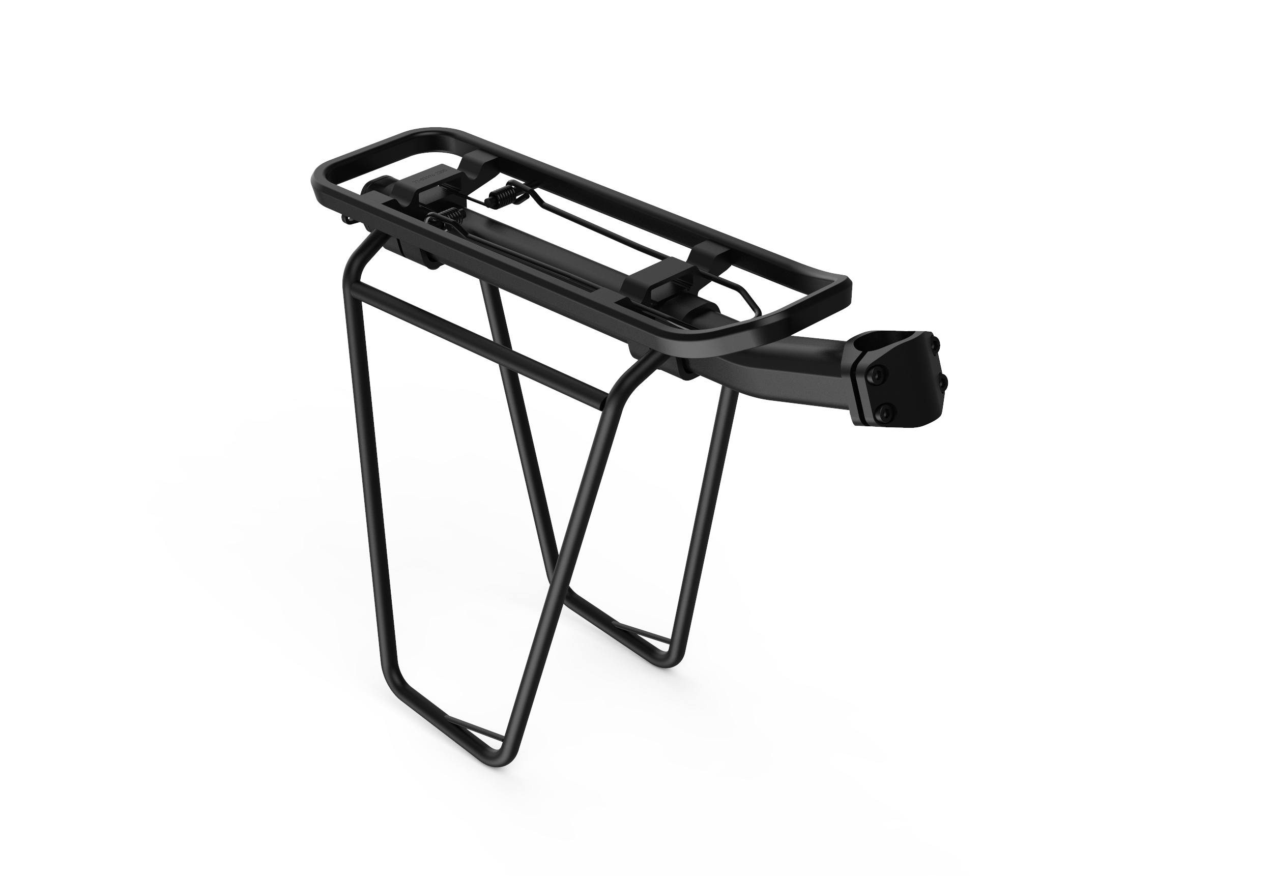 Acid Beam Federklappe RILink + Side Rail Fahrrad Sattelstützen Gepäckträger schwarz
