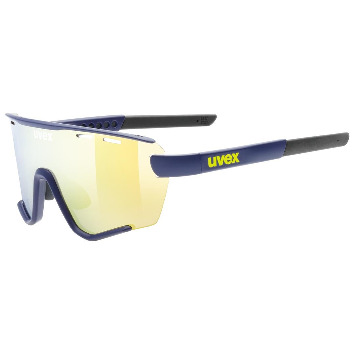 Uvex Sportstyle 236 Set Small Fahrrad / Sport Brille matt blau/mirror gelb