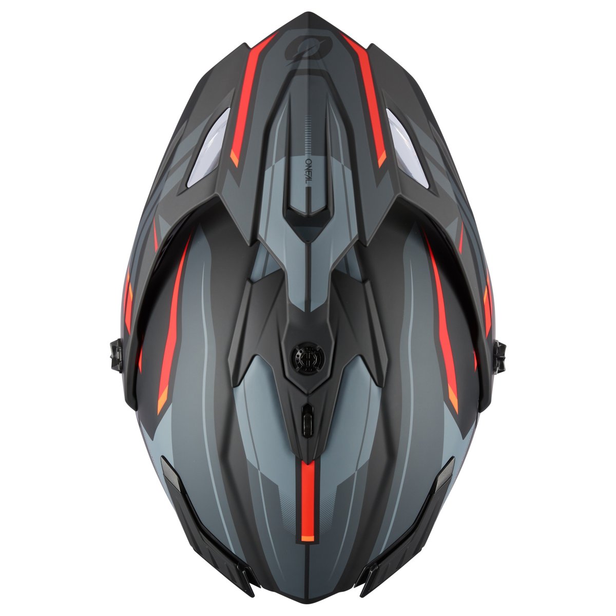 O'Neal A Series Spike Motorrad Helm schwarz/grau/rot 2025 Oneal