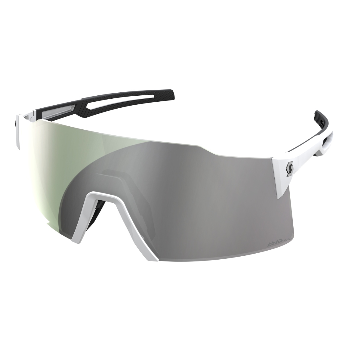 Scott Stride AMP Wechselscheiben Fahrrad Brille weiß/weiß chrome