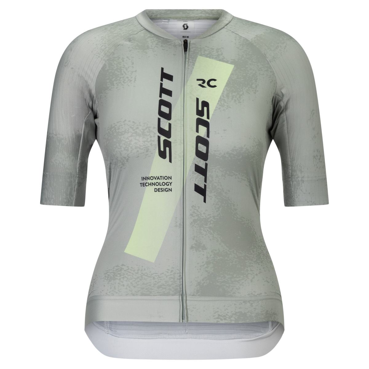 Scott RC Pro Damen Fahrradtrikot kurzarm grau/gelb 2026