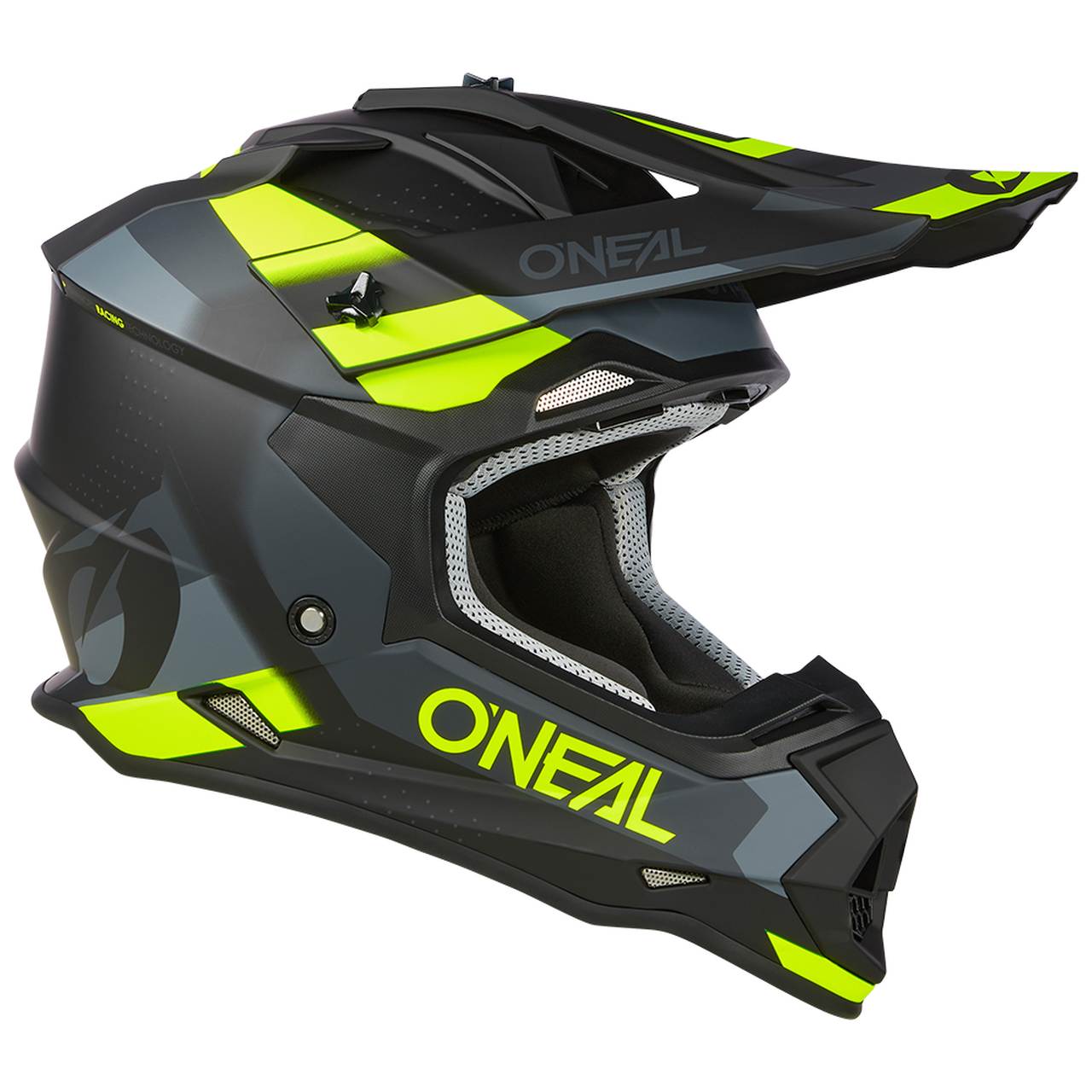 O'Neal 2 Series Spyde Motocross Enduro MTB Helm schwarz/grau/gelb 2027 Oneal