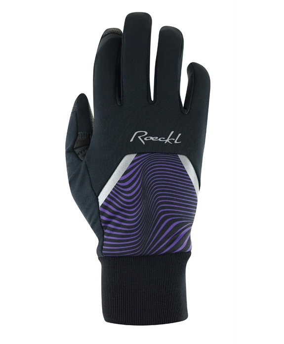 Roeckl Wirsberg Damen Winter Fahrrad Handschuhe lang schwarz/lila 2027