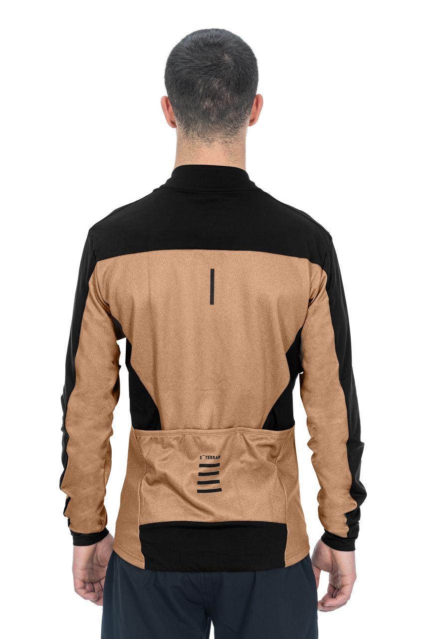 Cube ATX Cmpt Full Zip Fahrrad Trikot lang braun/schwarz 2027