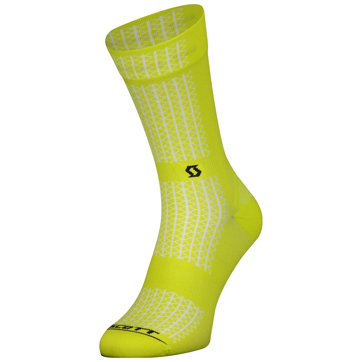 Scott Performance Crew Fahrrad Socken gelb 2025