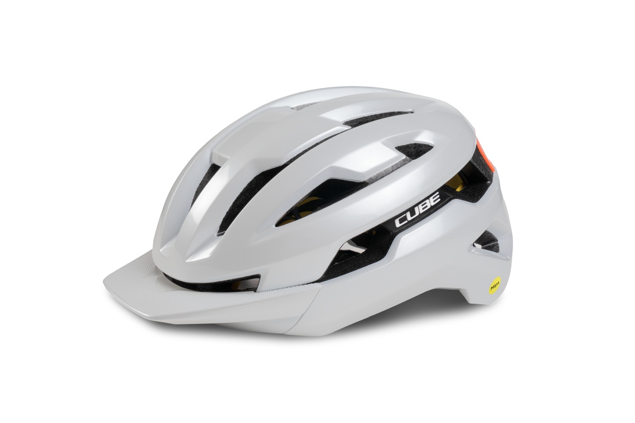 Cube Hover Teamline Gravel Fahrradhelm weiß/orange 2027