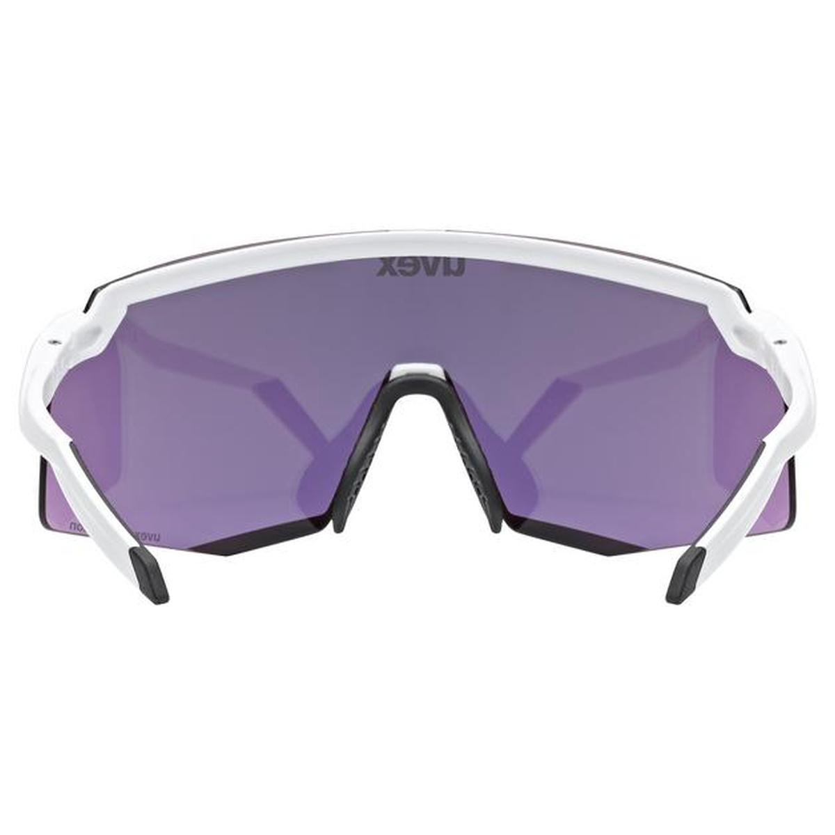 Uvex Pace Stage CV Fahrrad / Sport Brille weiß/mirror gelb