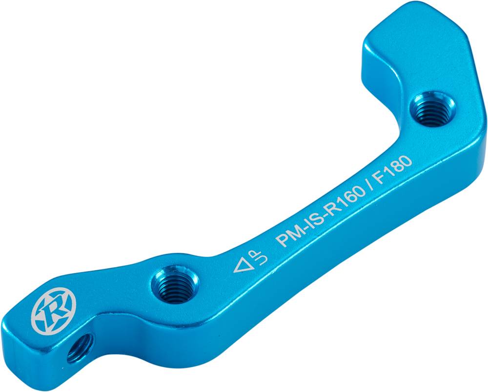 Reverse Scheibenbremsen Adapter 2in1 IS-PM 160 hinten & vorne 180mm hell blau