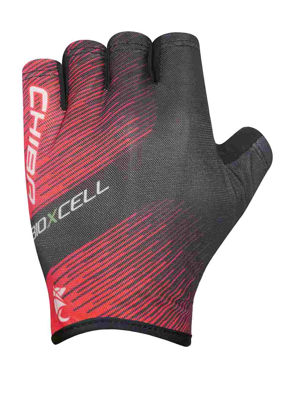 Chiba BioXCell Tan Through Fahrrad Handschuhe kurz rot/schwarz 2027