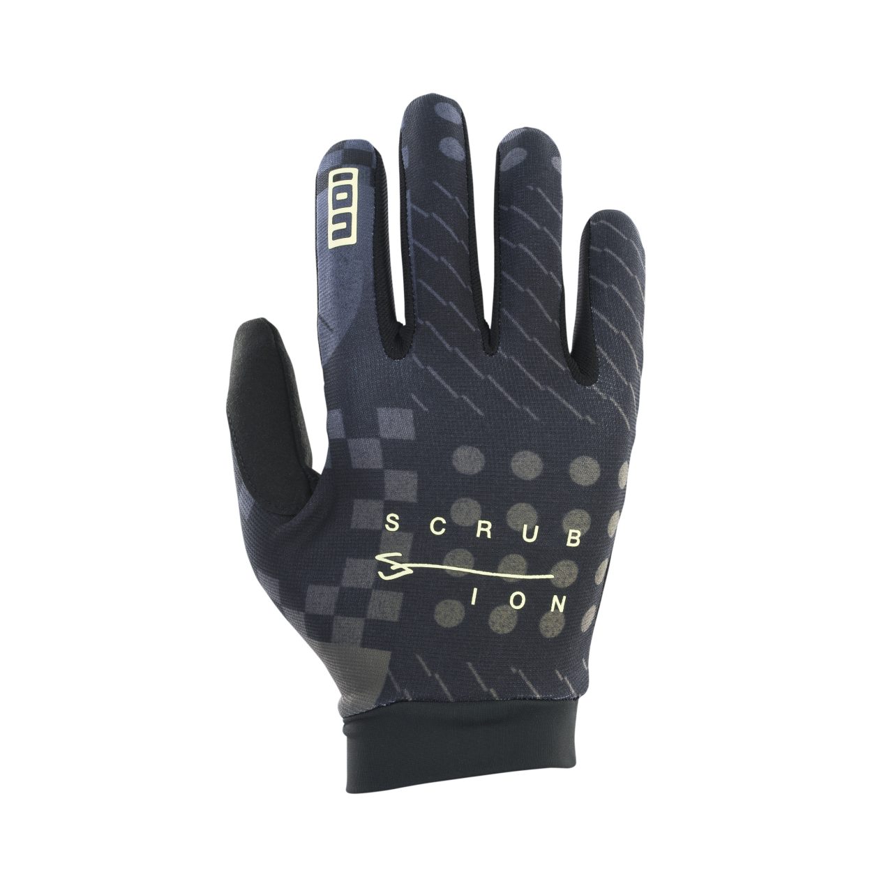 Ion Scrub Fahrrad Handschuhe lang schwarz/mud grün 2023