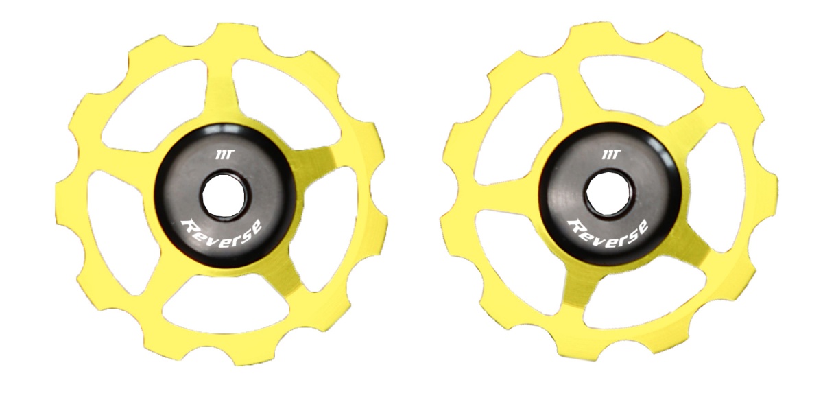 Reverse Alu Pulley Set für Colab Kettenspanner goldfarben