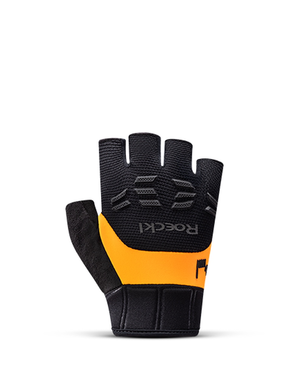 Roeckl Iseler 2 Fahrrad Handschuhe kurz schwarz/orange 2027