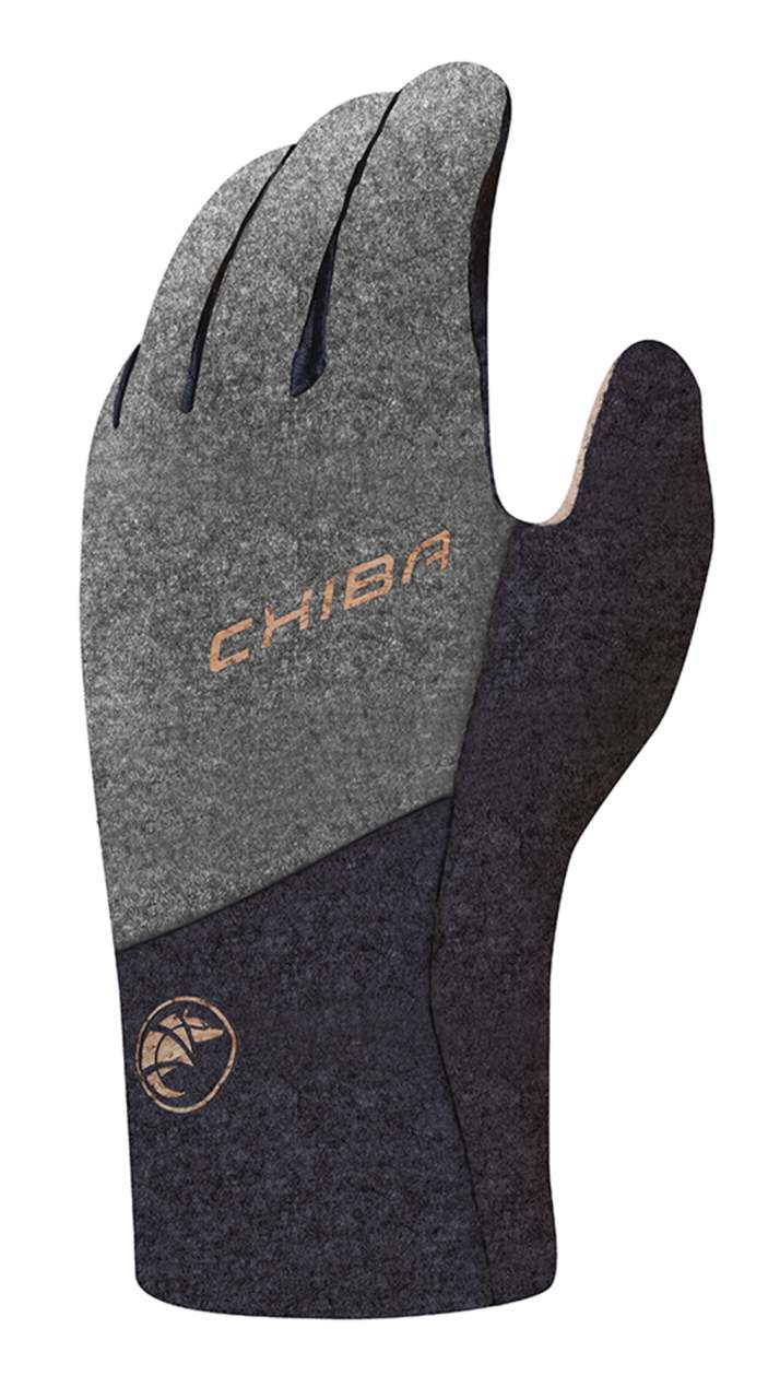 Chiba All Natural Winter Fahrrad Handschuhe lang wasserdicht grau 2027