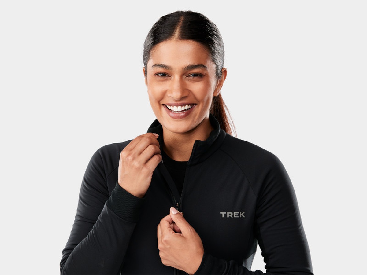 Trek Circuit Thermal Damen Winter Fahrrad Trikot lang schwarz 2026