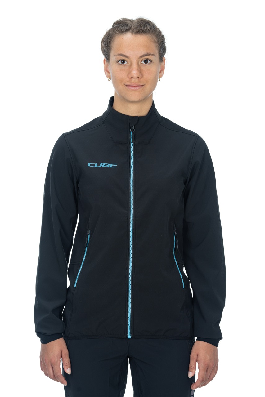Cube ATX Cmpt Softshell Damen Fahrrad Jacke schwarz 2027