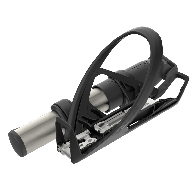 Syncros iS Cache 2.0 HV Fahrrad Flaschenhalter inkl. Mini Werkzeug / Kettenwerkzeug / Pumpe schwarz