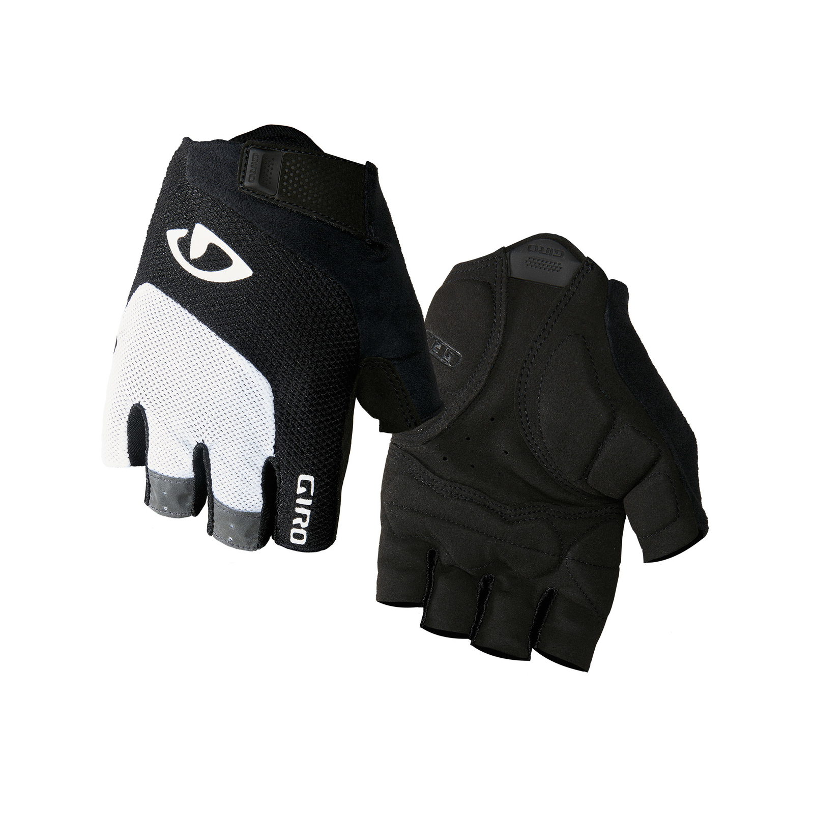 Giro Bravo Gel Fahrrad Handschuhe kurz weiß/schwarz 2022