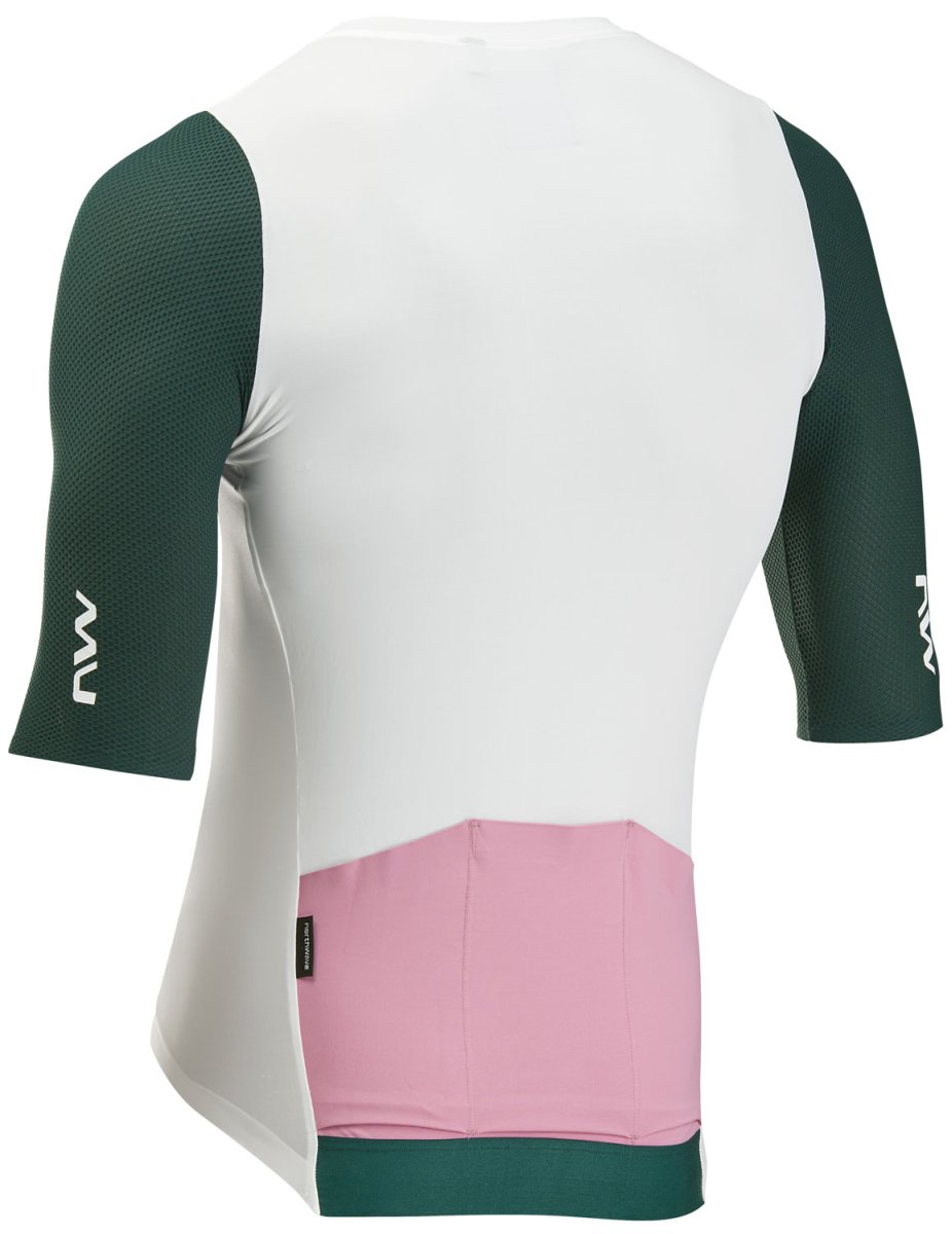 Northwave Extreme Evo Fahrradtrikot kurz weiß/petrol 2026